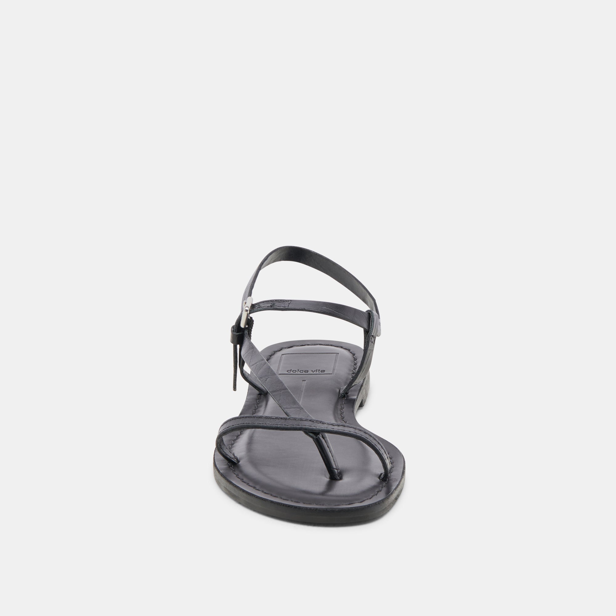 WANDRE SANDALS NOIR EMBOSSED LEATHER | Dolce Vita Women