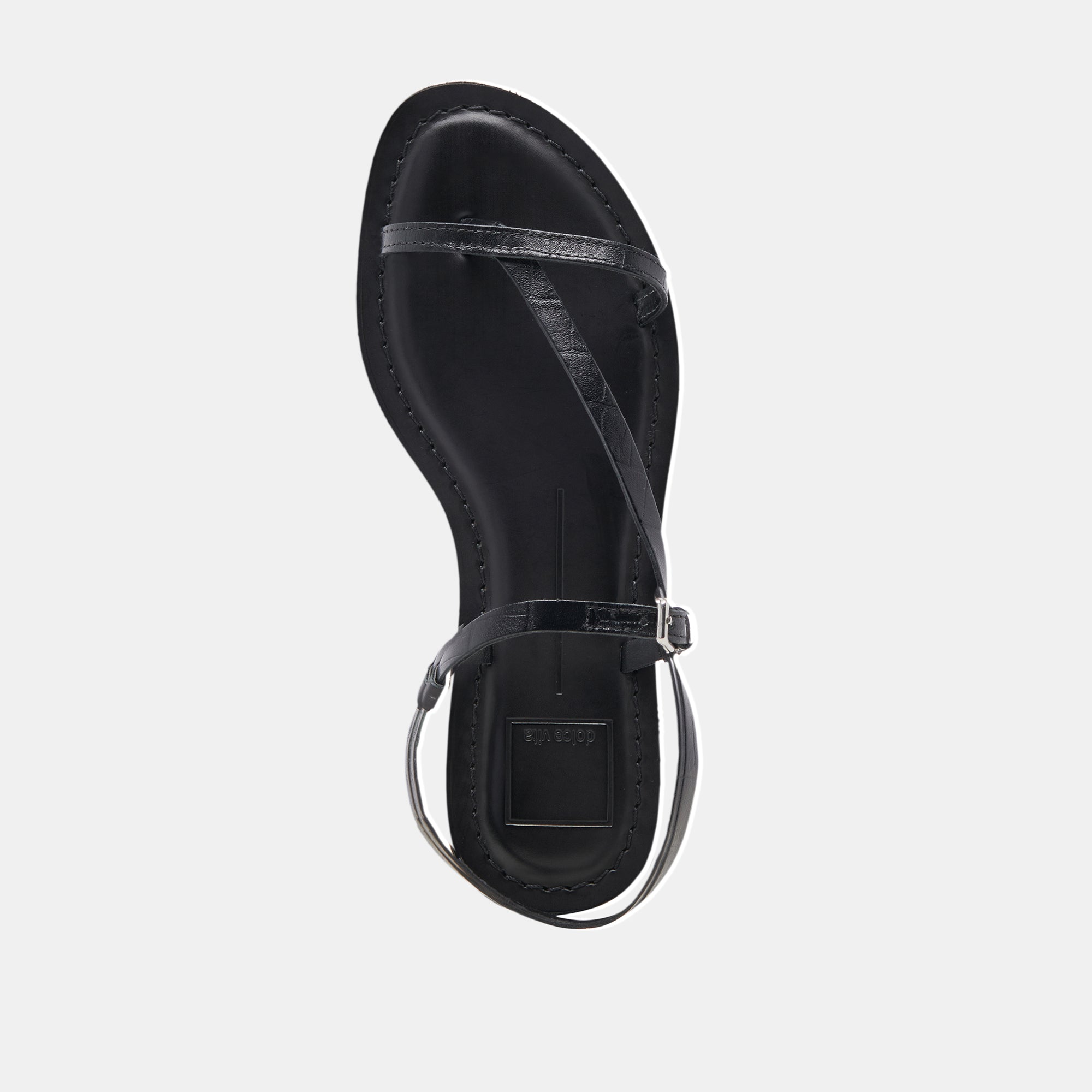 WANDRE SANDALS NOIR EMBOSSED LEATHER | Dolce Vita Women