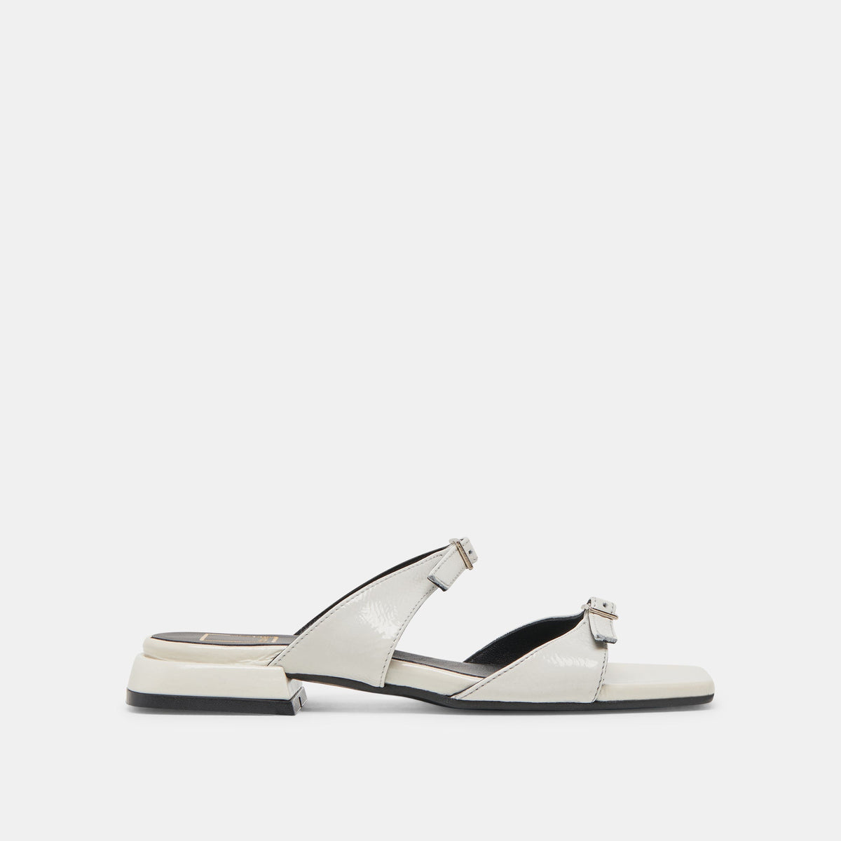 LAVERN SANDALS OFF WHITE CRINKLE PATENT | Dolce Vita Women