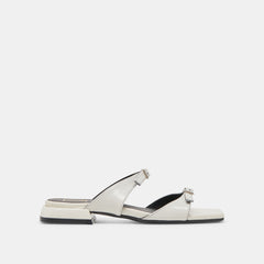 LAVERN SANDALS OFF WHITE CRINKLE PATENT | Dolce Vita Women