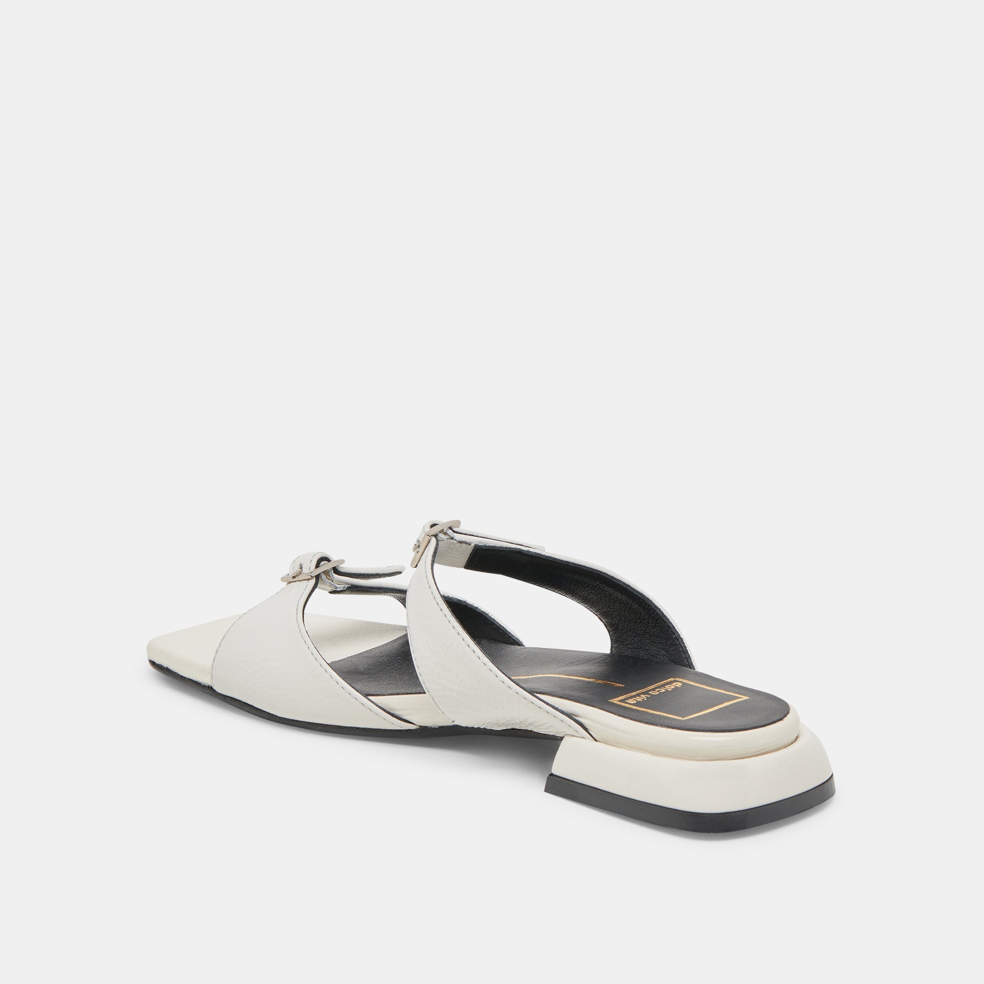 LAVERN SANDALS OFF WHITE CRINKLE PATENT | Dolce Vita Women