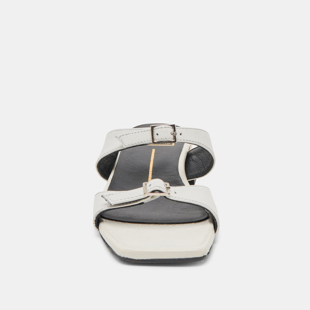 LAVERN SANDALS OFF WHITE CRINKLE PATENT | Dolce Vita Women