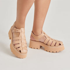 LASLY TONAL SANDALS CAFE LEATHER | Women Dolce Vita