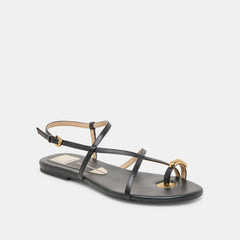 KESHA SANDALS BLACK LEATHER | Dolce Vita Women