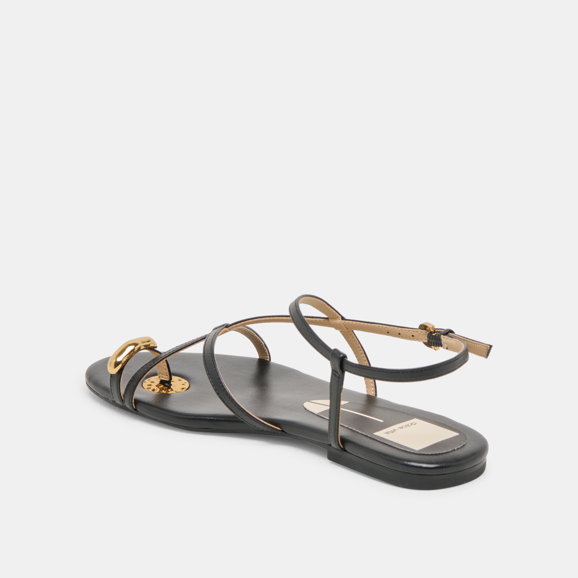 KESHA SANDALS BLACK LEATHER | Dolce Vita Women
