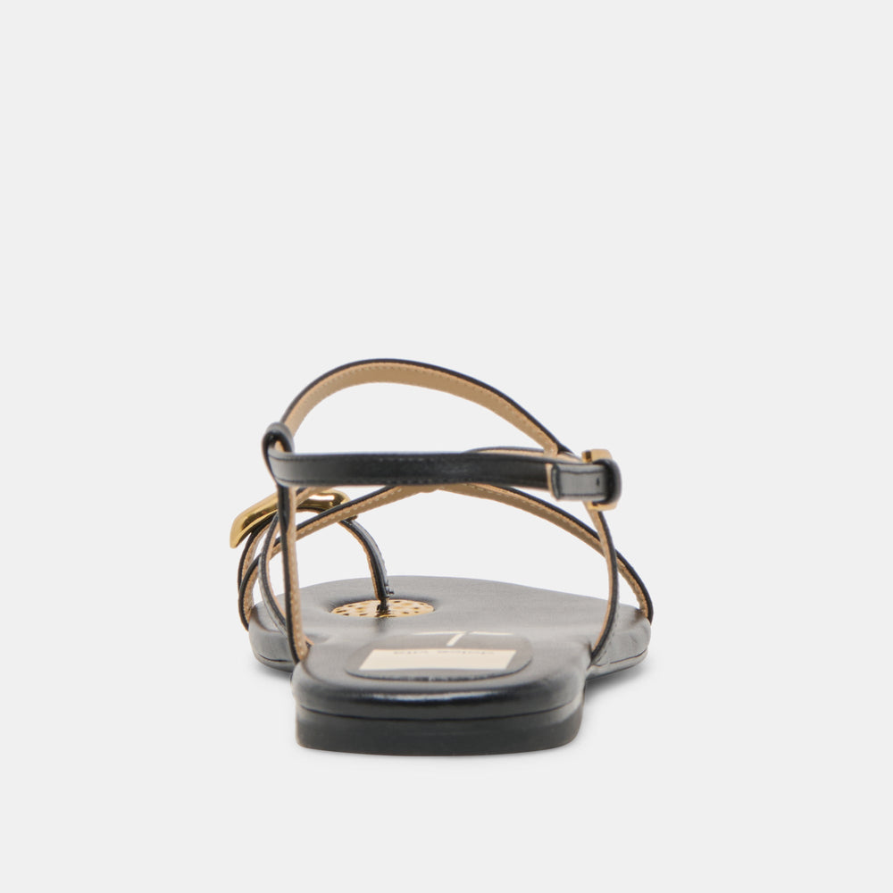 KESHA SANDALS BLACK LEATHER | Dolce Vita Women