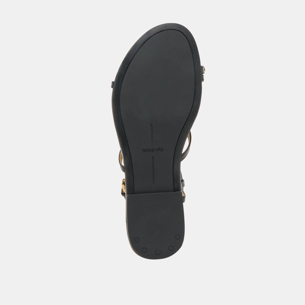 KESHA SANDALS BLACK LEATHER | Dolce Vita Women