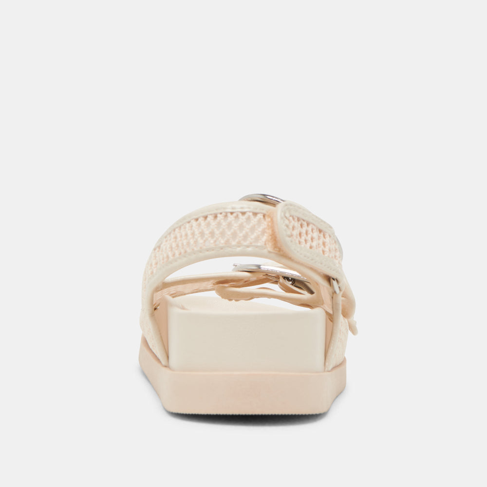 STARLA MESH SANDALS CREME WOVEN MESH | Women Dolce Vita