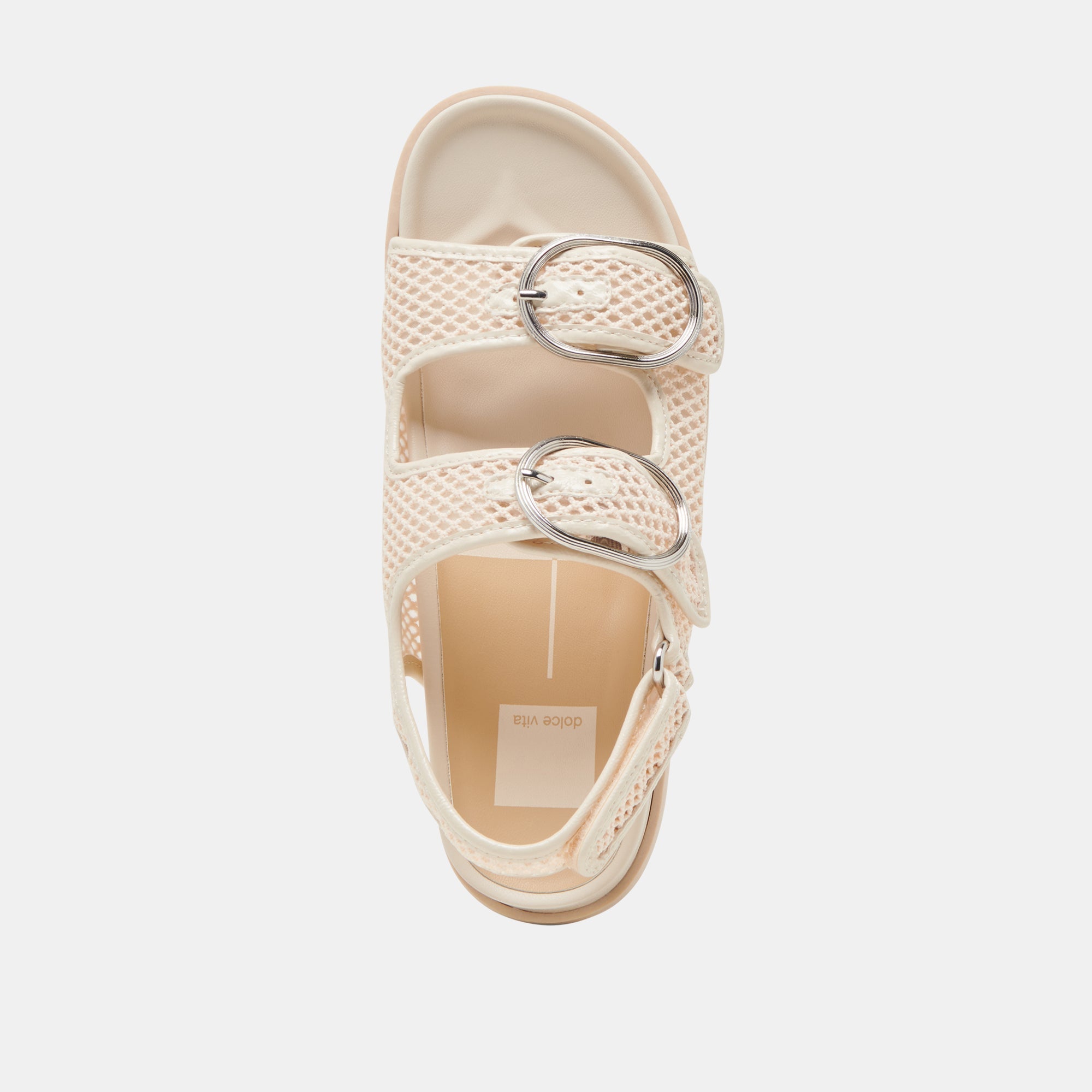 STARLA MESH SANDALS CREME WOVEN MESH | Women Dolce Vita