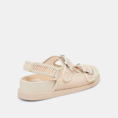 STARLA MESH SANDALS CREME WOVEN MESH | Women Dolce Vita