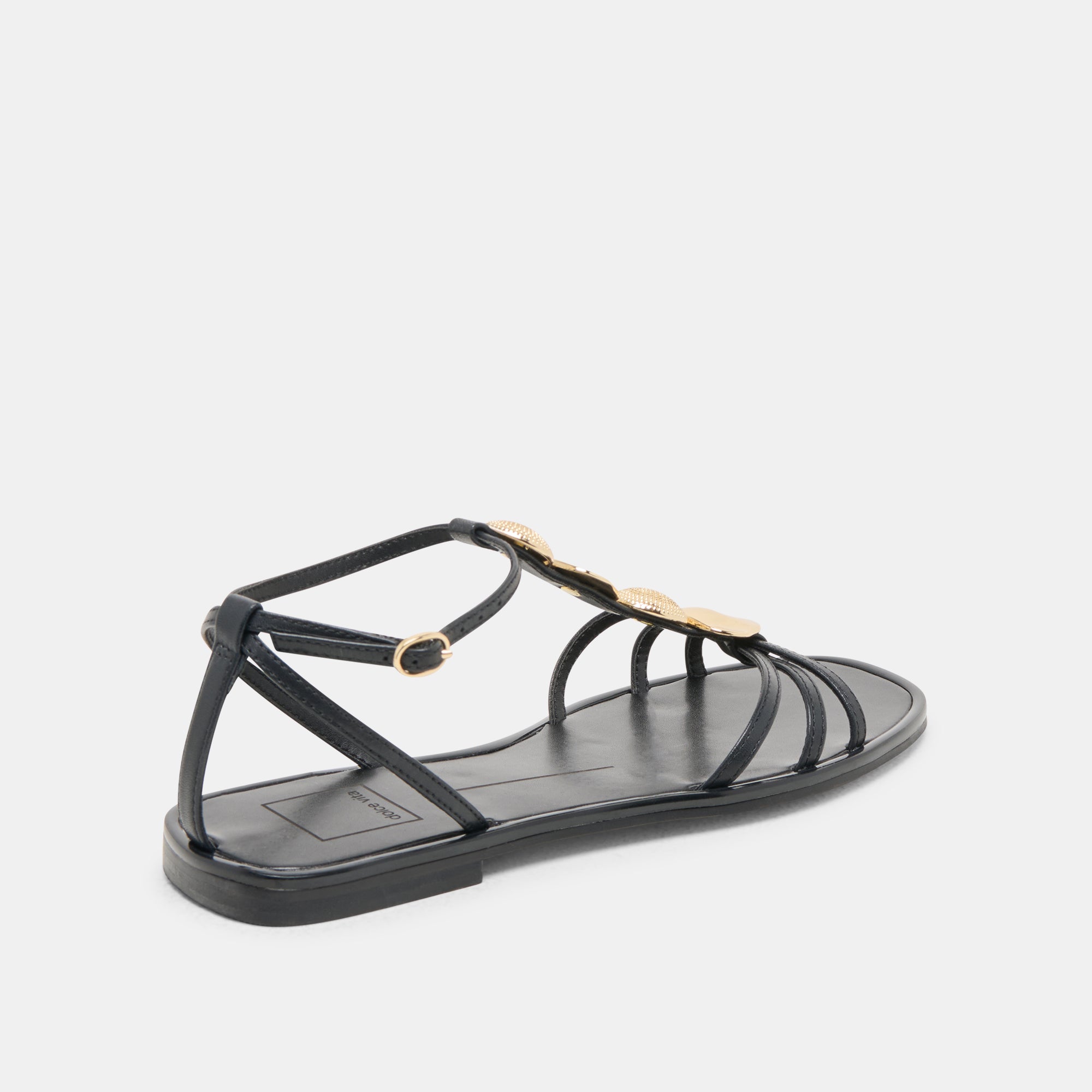 Faun Black Leather Sandals | Dolce Vita Women