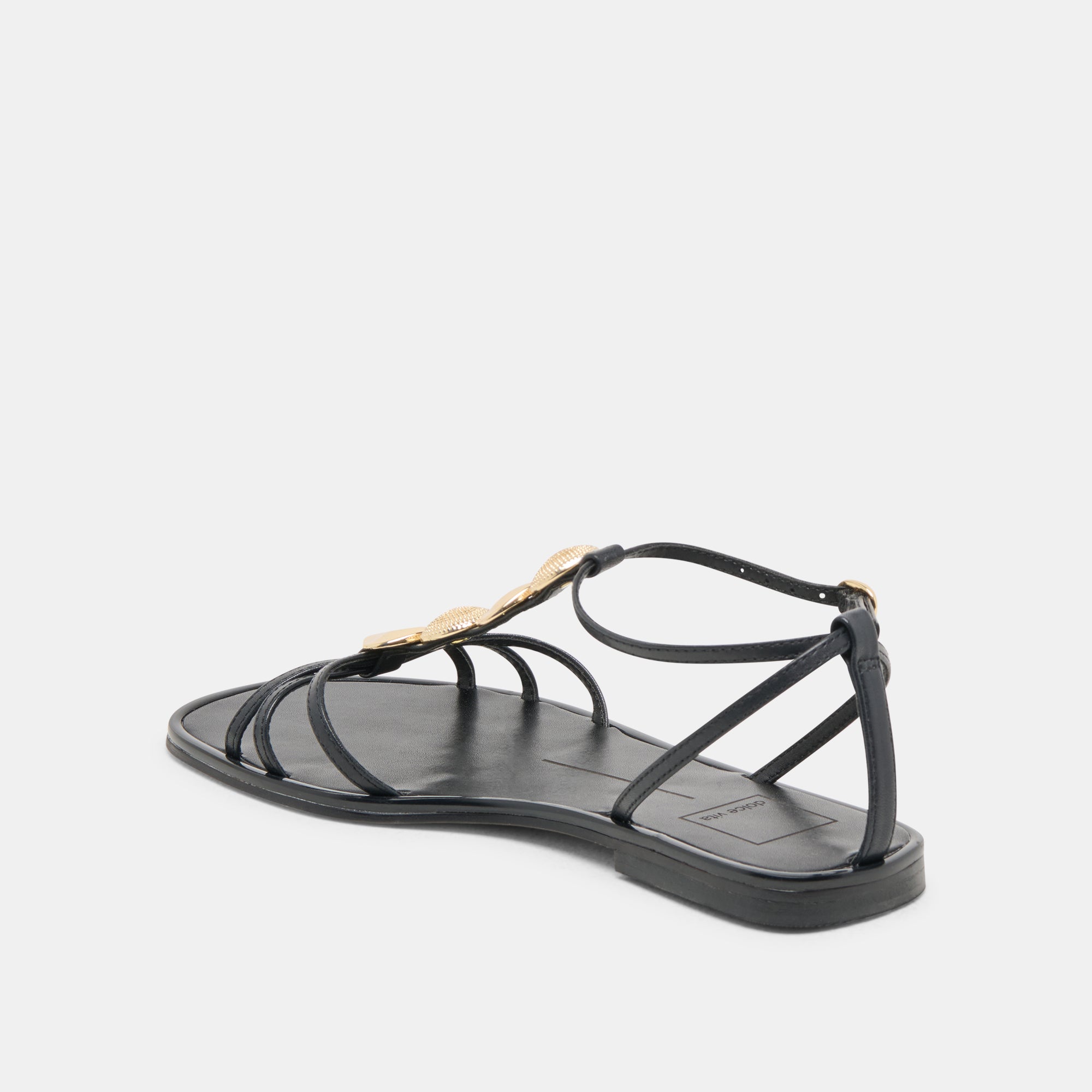 Faun Black Leather Sandals | Dolce Vita Women