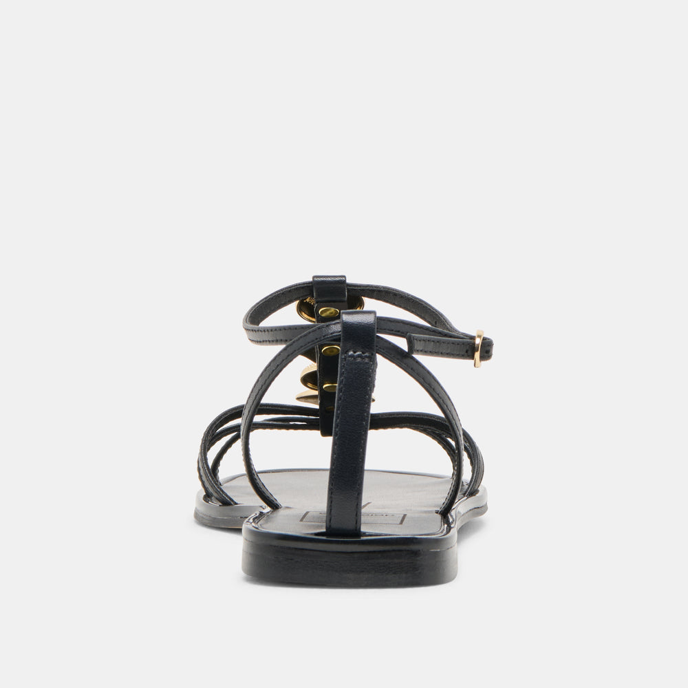 Faun Black Leather Sandals | Dolce Vita Women