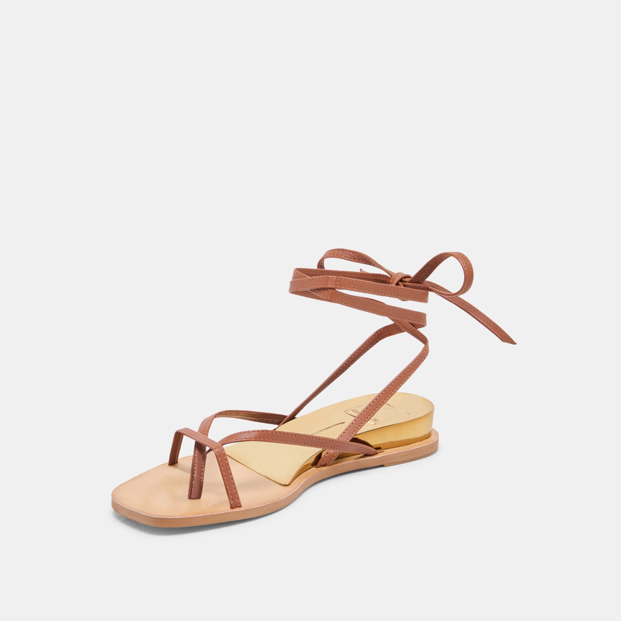 RUDIE SANDALS COGNAC LEATHER | Dolce Vita Women
