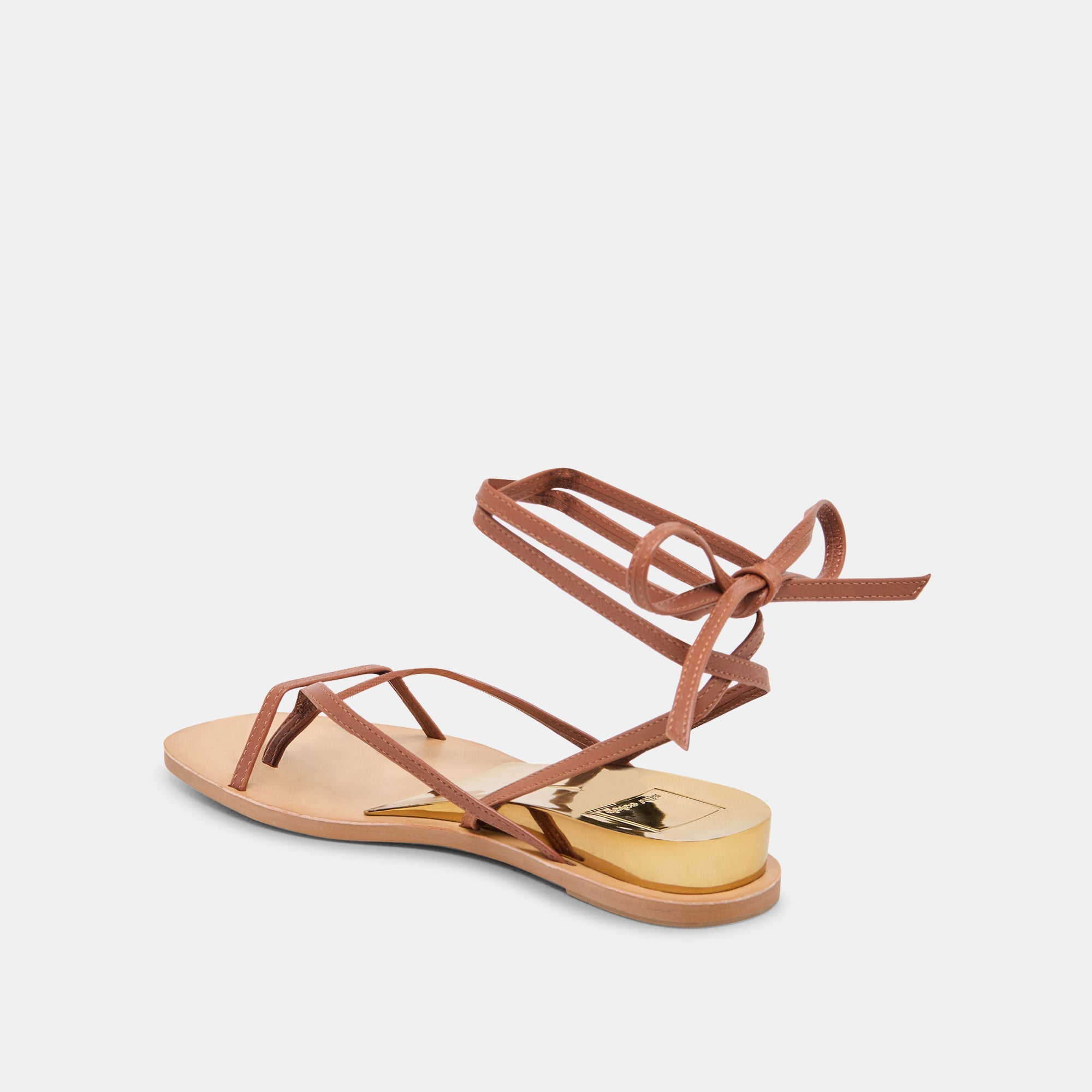 RUDIE SANDALS COGNAC LEATHER | Dolce Vita Women