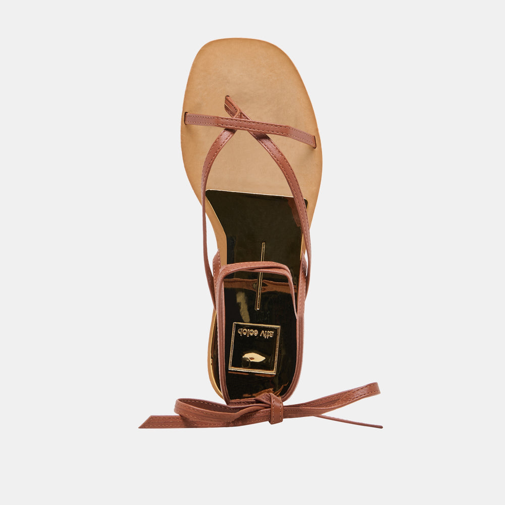 RUDIE SANDALS COGNAC LEATHER | Dolce Vita Women