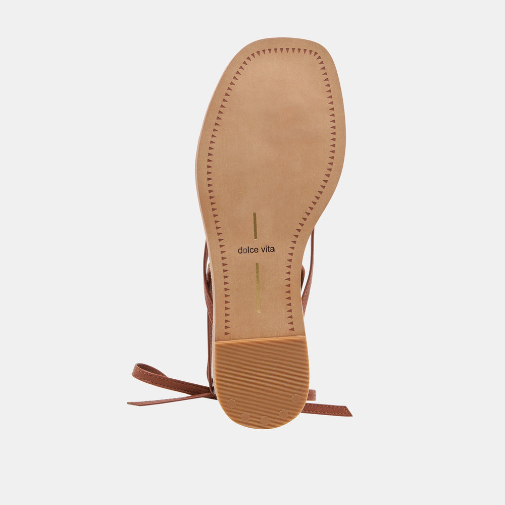RUDIE SANDALS COGNAC LEATHER | Dolce Vita Women