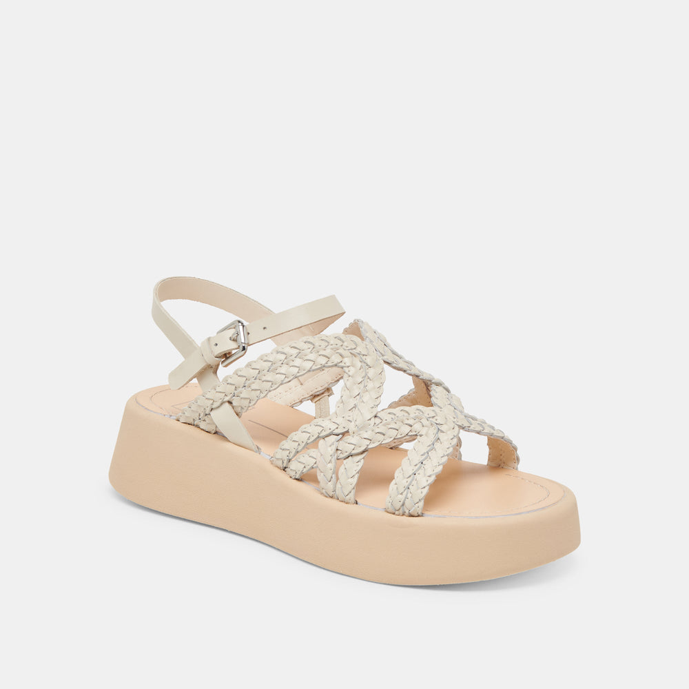 GATSBY SANDALS CREME LEATHER | Dolce Vita Women