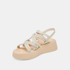 GATSBY SANDALS CREME LEATHER | Dolce Vita Women