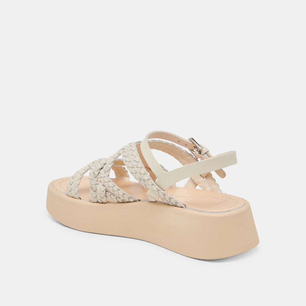 GATSBY SANDALS CREME LEATHER | Dolce Vita Women
