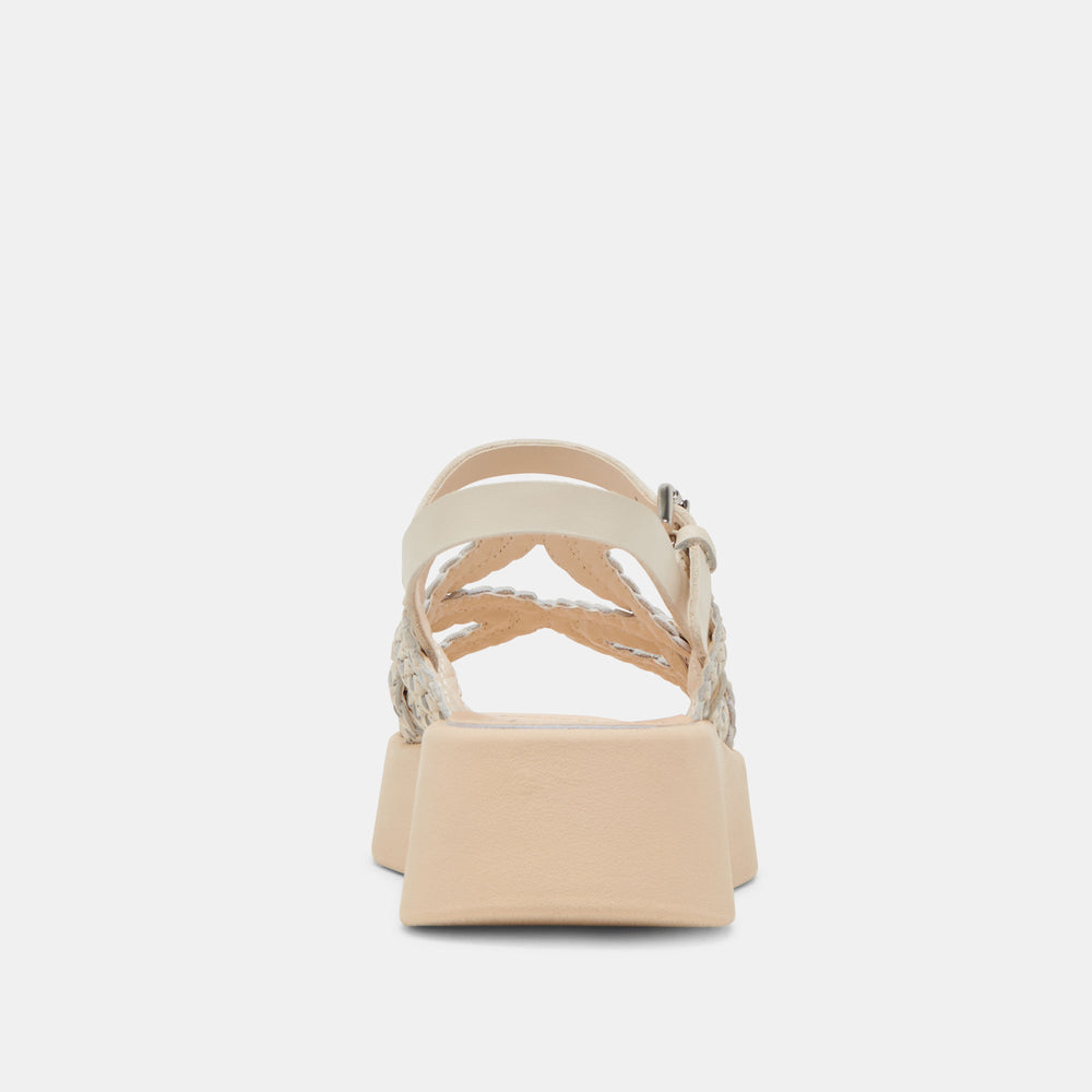 GATSBY SANDALS CREME LEATHER | Dolce Vita Women