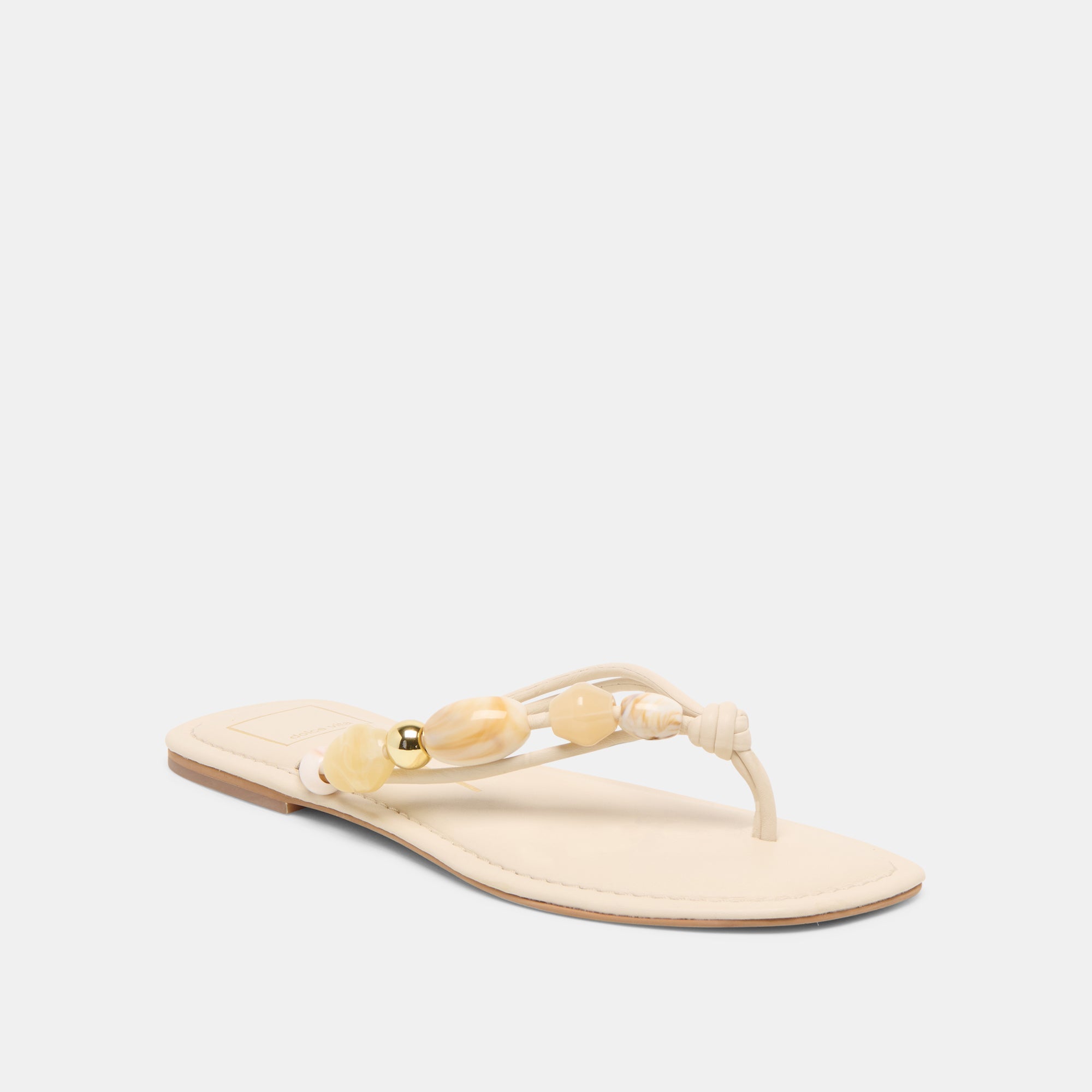 Cely Ivory Leather Sandals | Women Dolce Vita