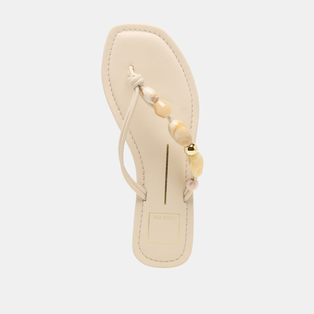 Cely Ivory Leather Sandals | Women Dolce Vita