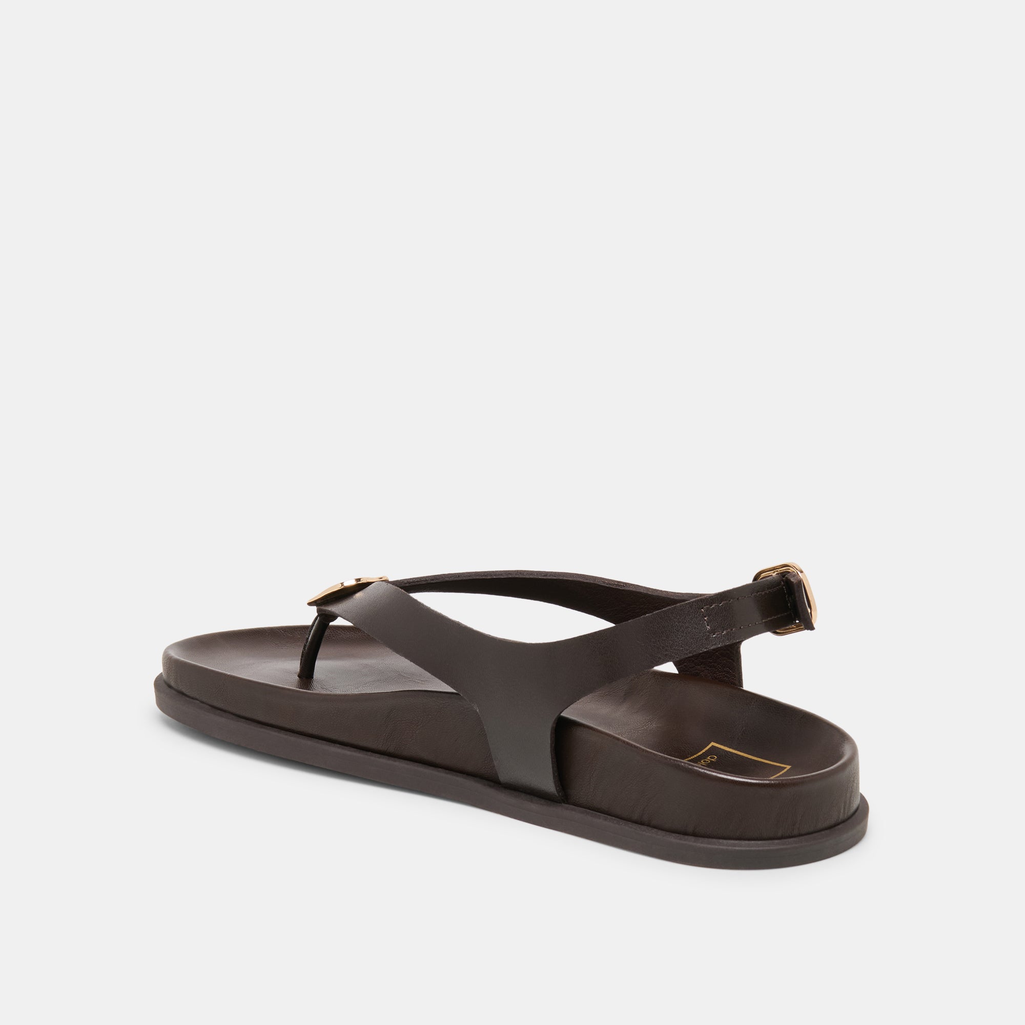 Jony Dk Brown Leather Sandals | Dolce Vita Women