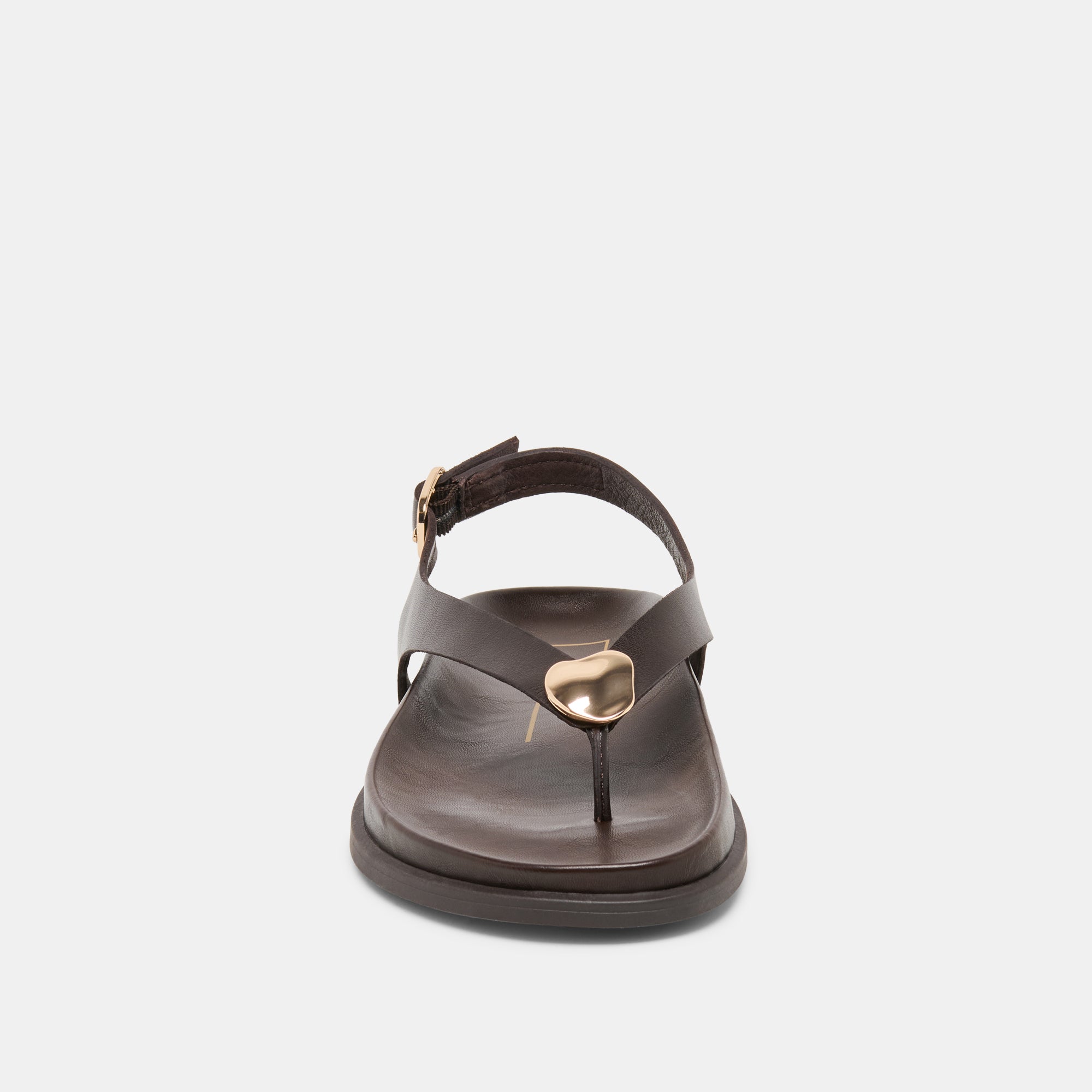 Jony Dk Brown Leather Sandals | Dolce Vita Women