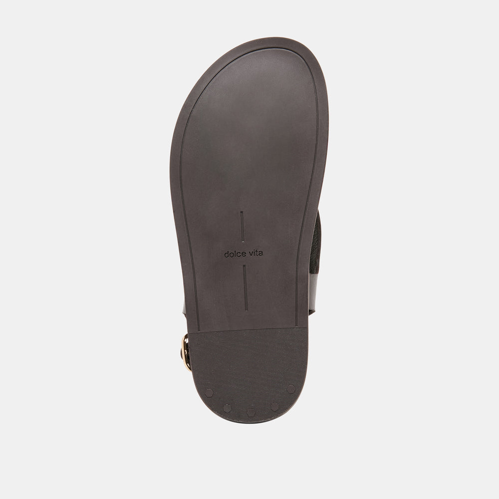 Jony Dk Brown Leather Sandals | Dolce Vita Women