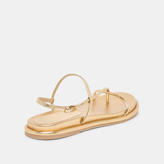 Dom Gold Distressed Leather Sandals | Dolce Vita Women