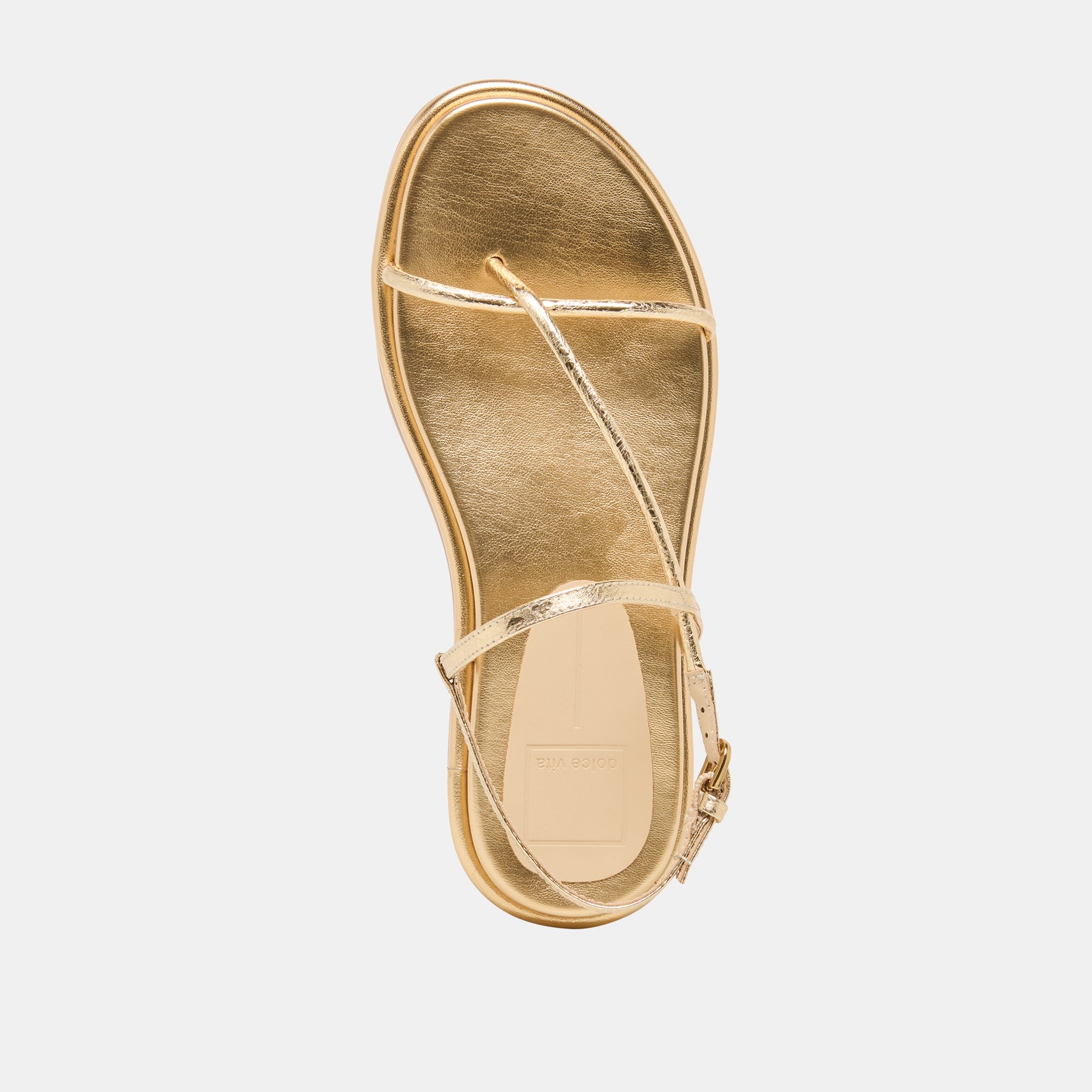 Dom Gold Distressed Leather Sandals | Dolce Vita Women
