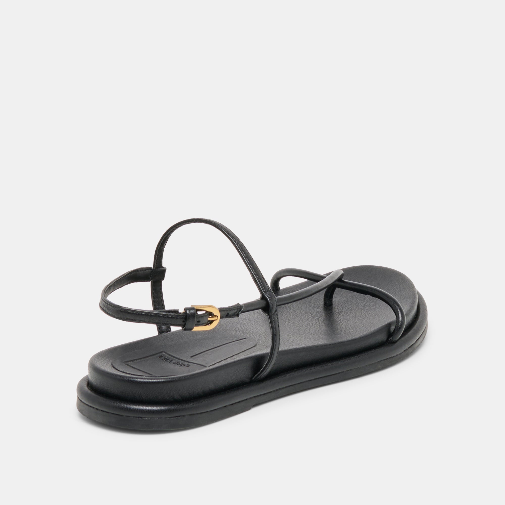 Dom Black Leather Sandals | Women Dolce Vita