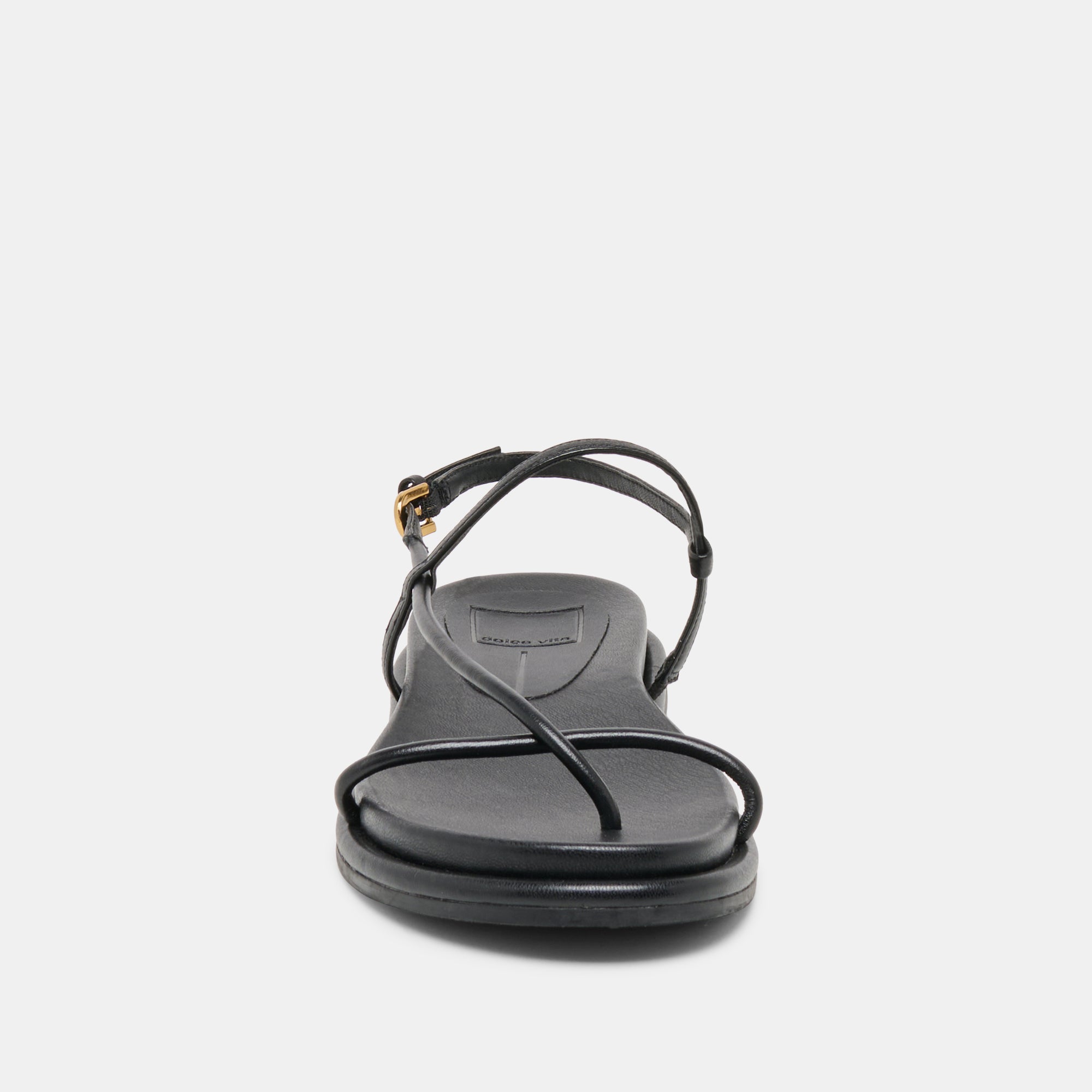 Dom Black Leather Sandals | Women Dolce Vita