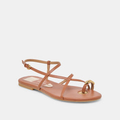 KESHA SANDALS COGNAC LEATHER | Women Dolce Vita