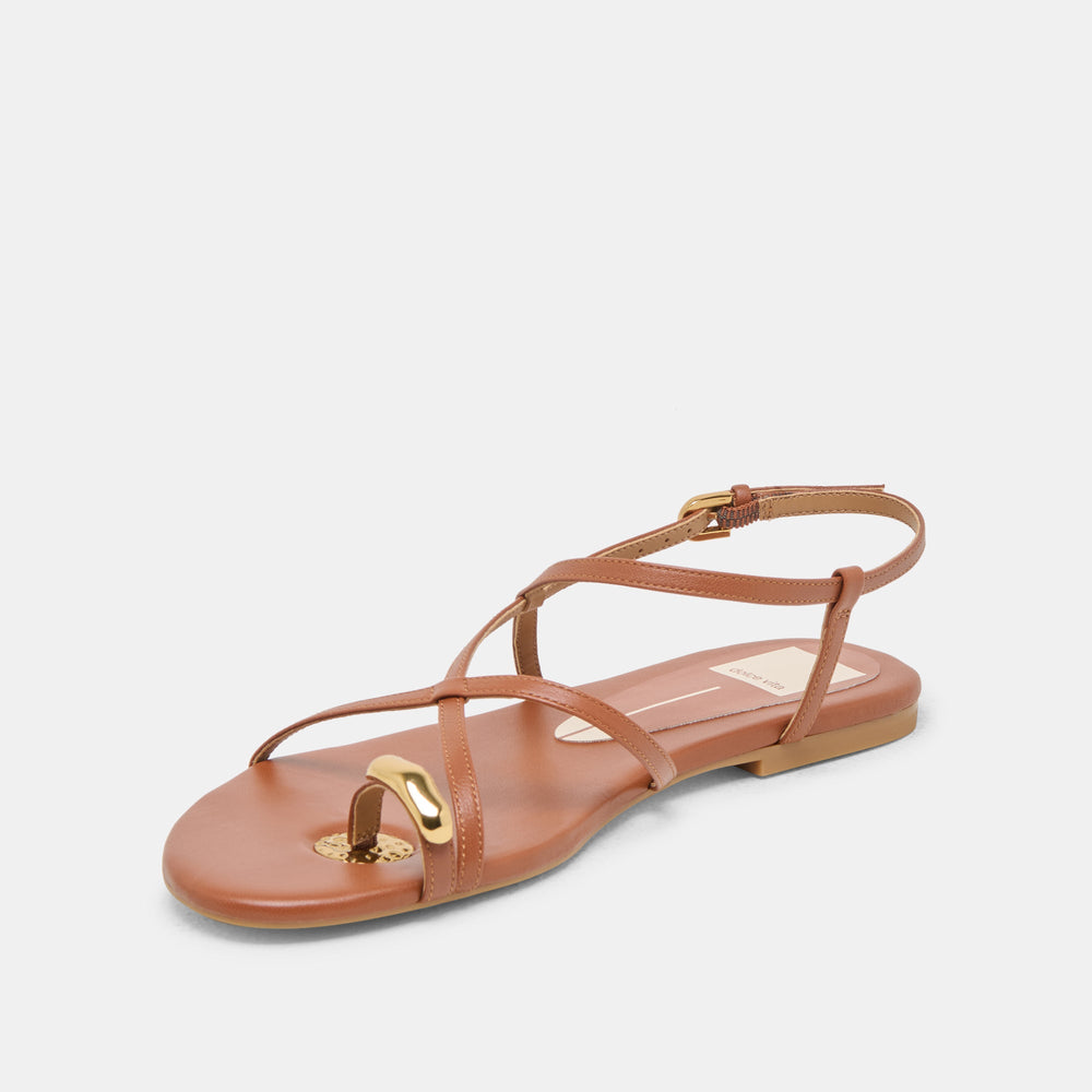 KESHA SANDALS COGNAC LEATHER | Women Dolce Vita