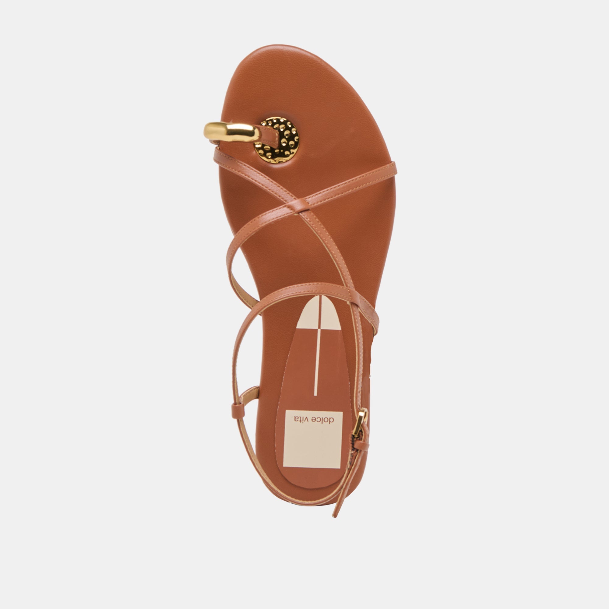 KESHA SANDALS COGNAC LEATHER | Women Dolce Vita