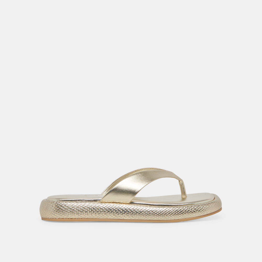 ADIN SANDALS PLATINUM DISTRESSED LEATHER | Dolce Vita Women