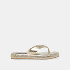 ADIN SANDALS PLATINUM DISTRESSED LEATHER | Dolce Vita Women