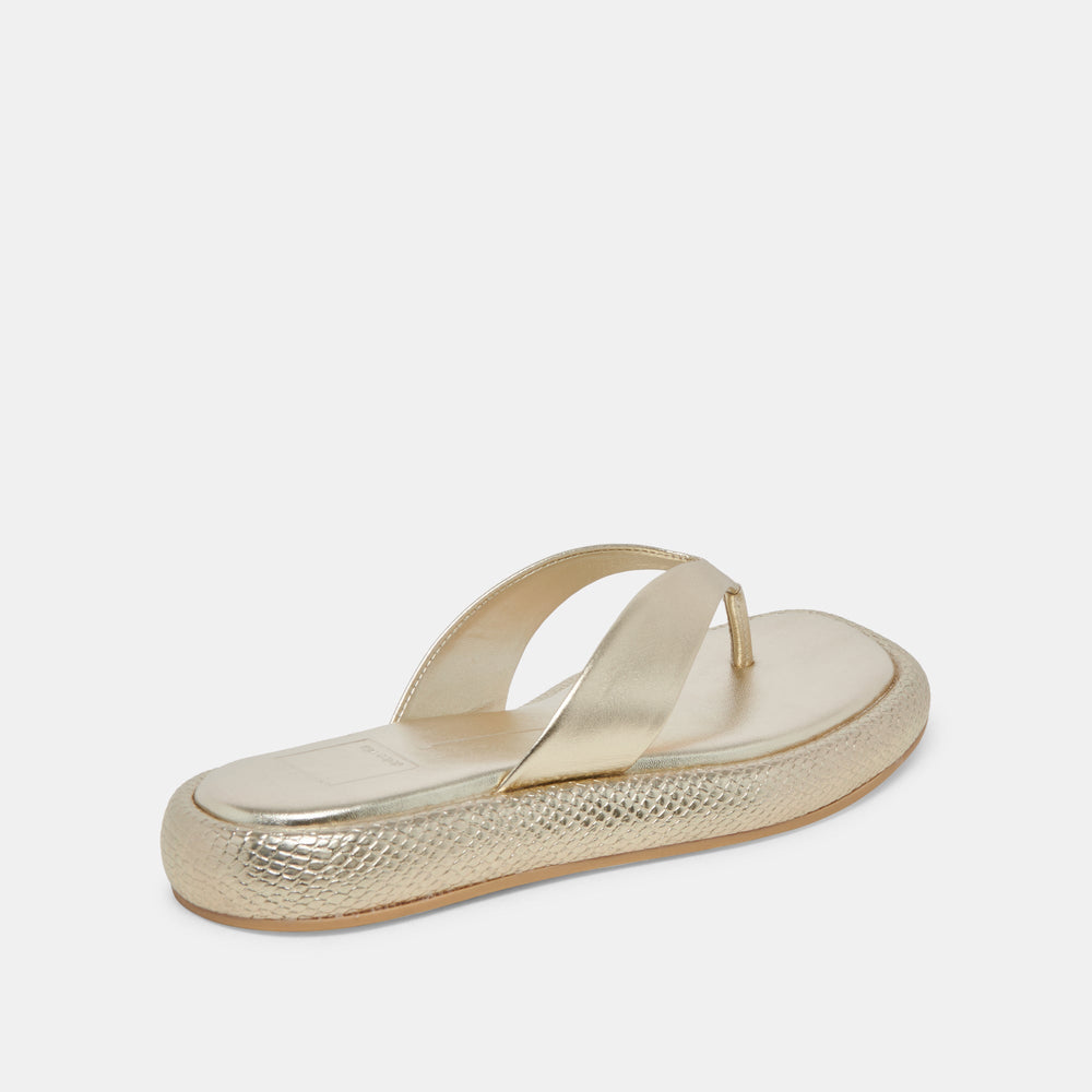 ADIN SANDALS PLATINUM DISTRESSED LEATHER | Dolce Vita Women