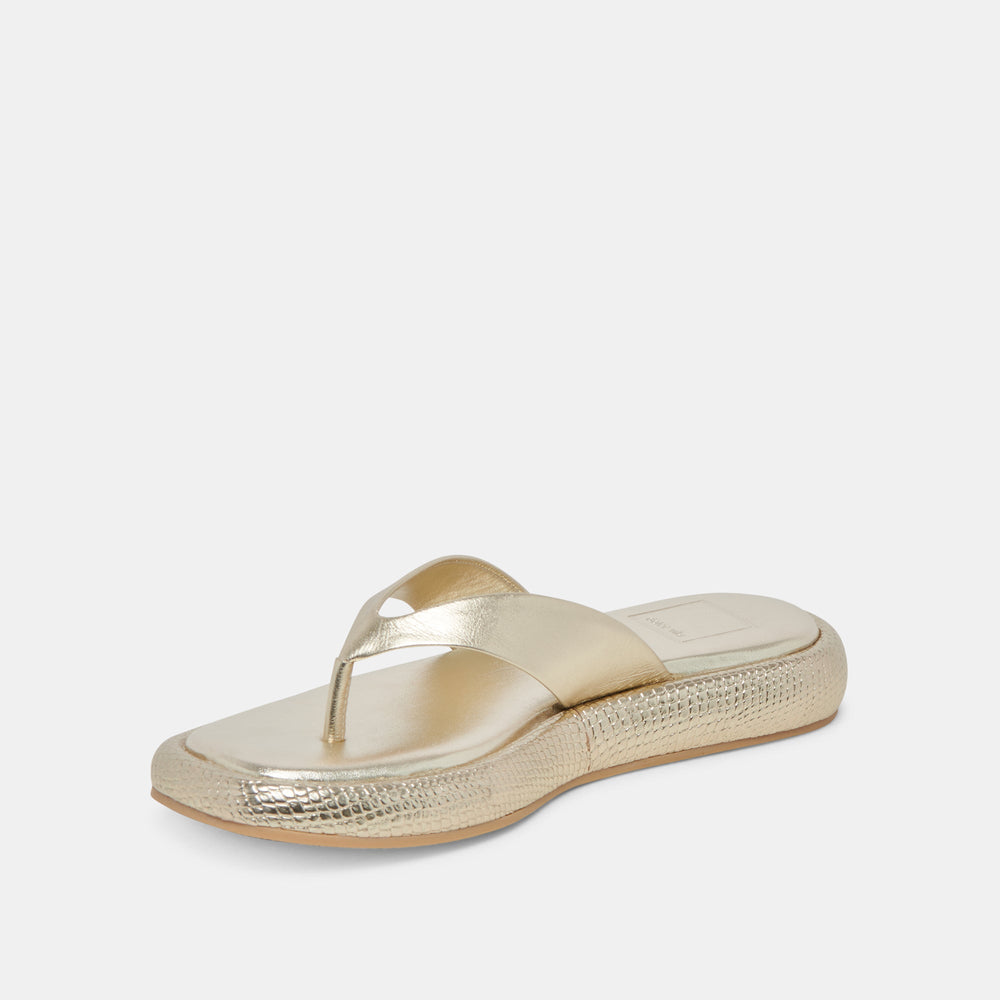 ADIN SANDALS PLATINUM DISTRESSED LEATHER | Dolce Vita Women
