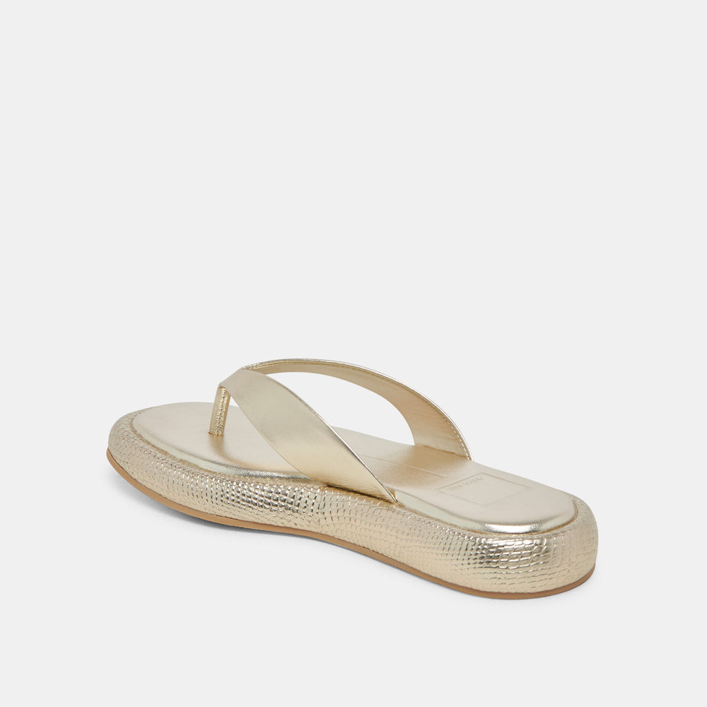 ADIN SANDALS PLATINUM DISTRESSED LEATHER | Dolce Vita Women