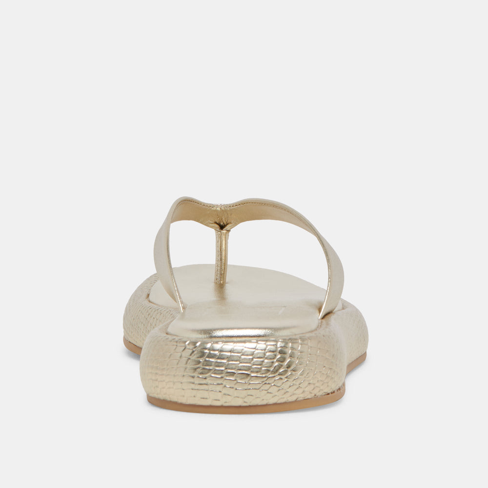 ADIN SANDALS PLATINUM DISTRESSED LEATHER | Dolce Vita Women