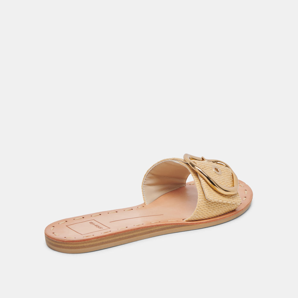 DANNA SANDALS NATURAL RAFFIA | Women Dolce Vita
