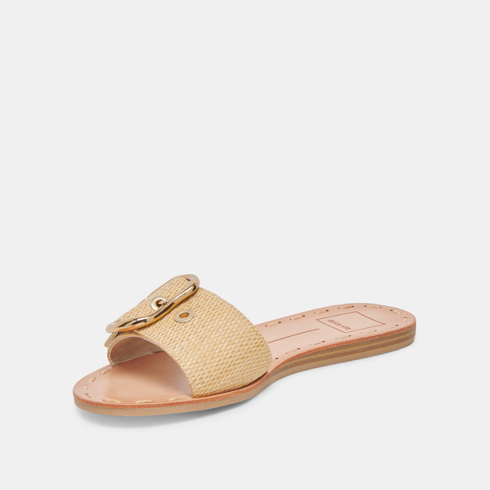 DANNA SANDALS NATURAL RAFFIA | Women Dolce Vita