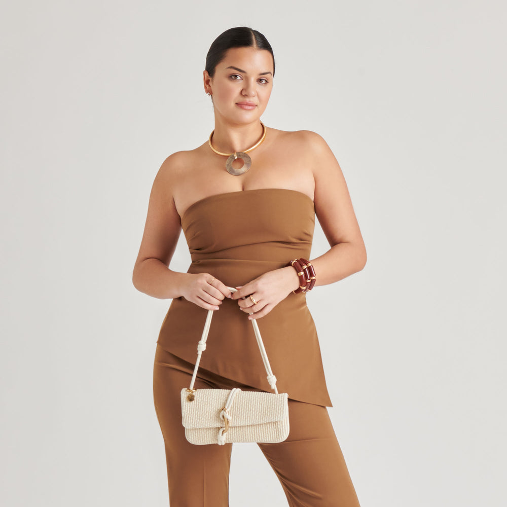 Alice Natural Raffia Shoulder Bag | Dolce Vita Women