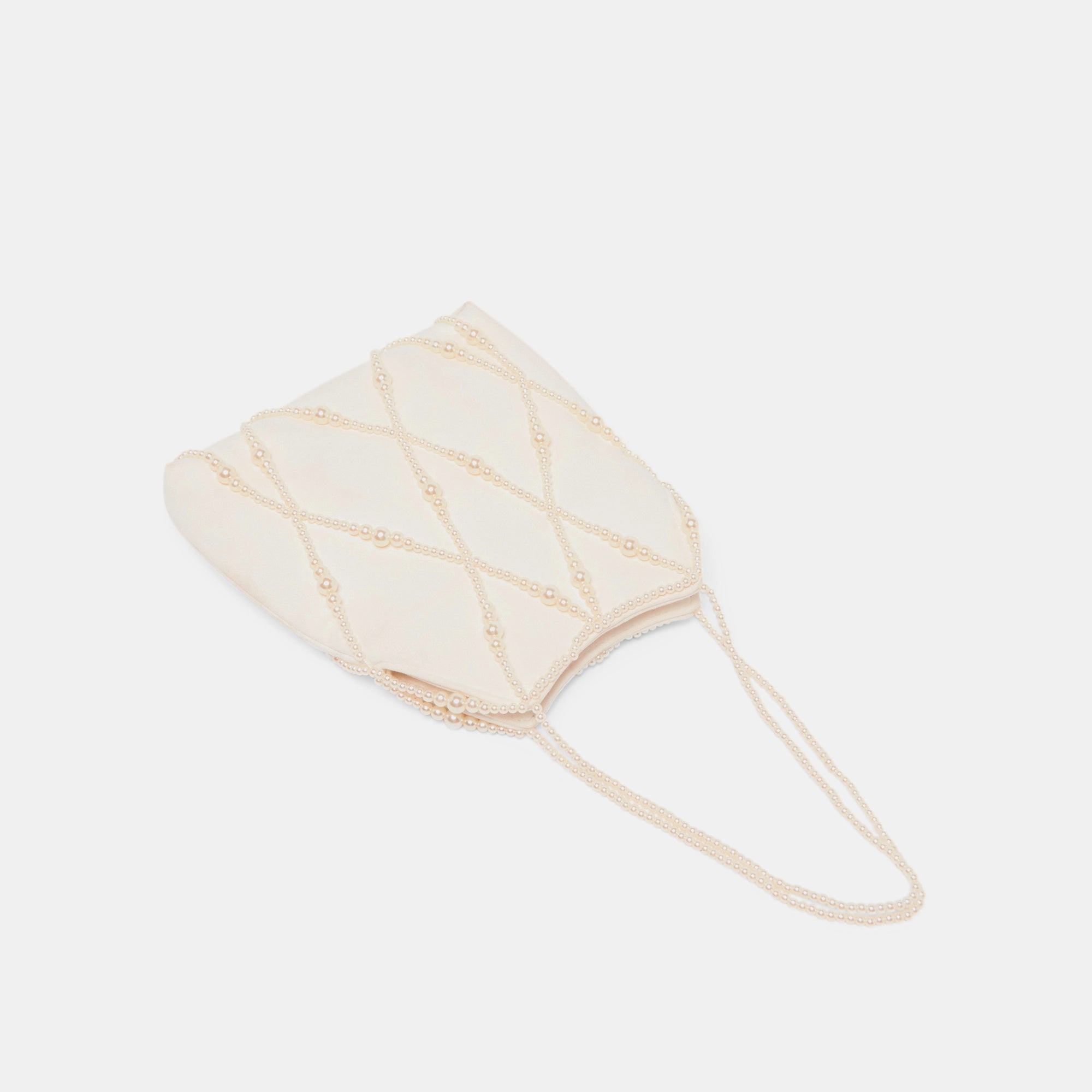 Serilda Ivory Satin Handbag | Women Dolce Vita