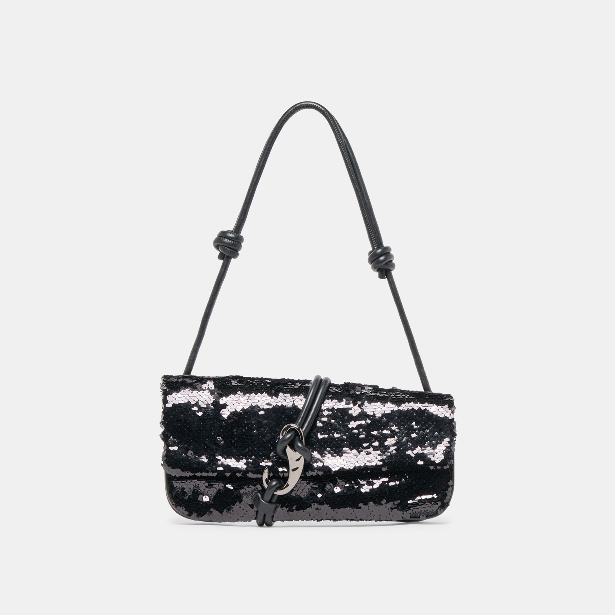 Alice Black Sequin Shoulder Bag | Dolce Vita Women