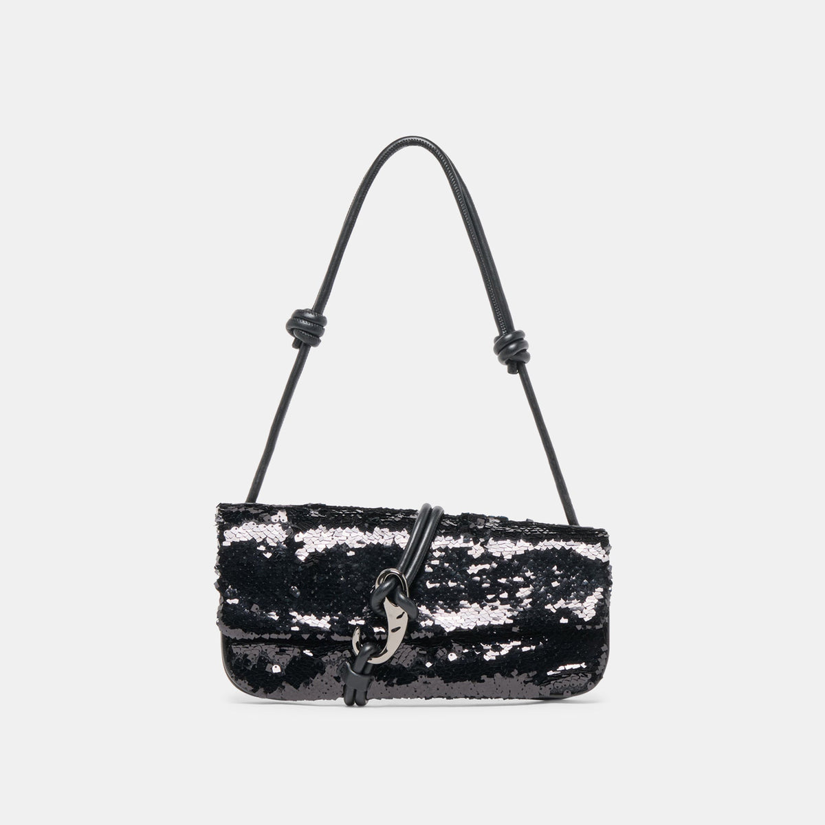 Alice Black Sequin Shoulder Bag | Dolce Vita Women