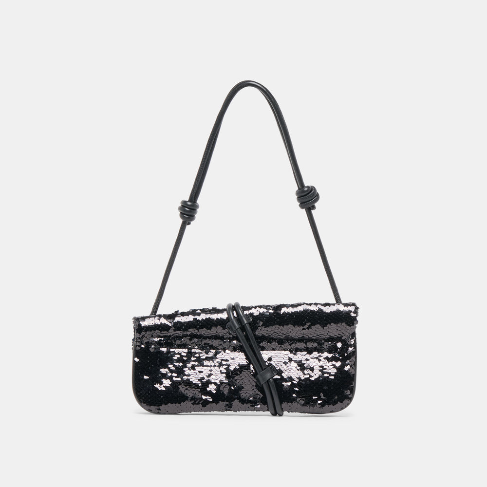 Alice Black Sequin Shoulder Bag | Dolce Vita Women